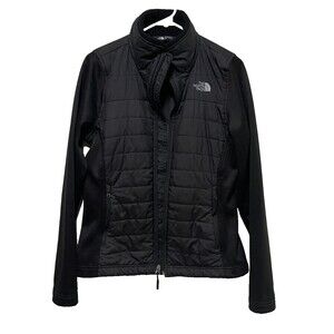 The North Face Women’s Mashup Hybrid Black Jacket Puffer Fleece Medium NF0A2VFZ